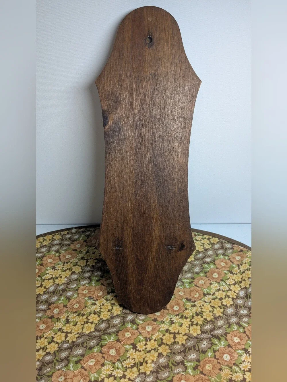 Vintage Wood Wall Sconce  Brown